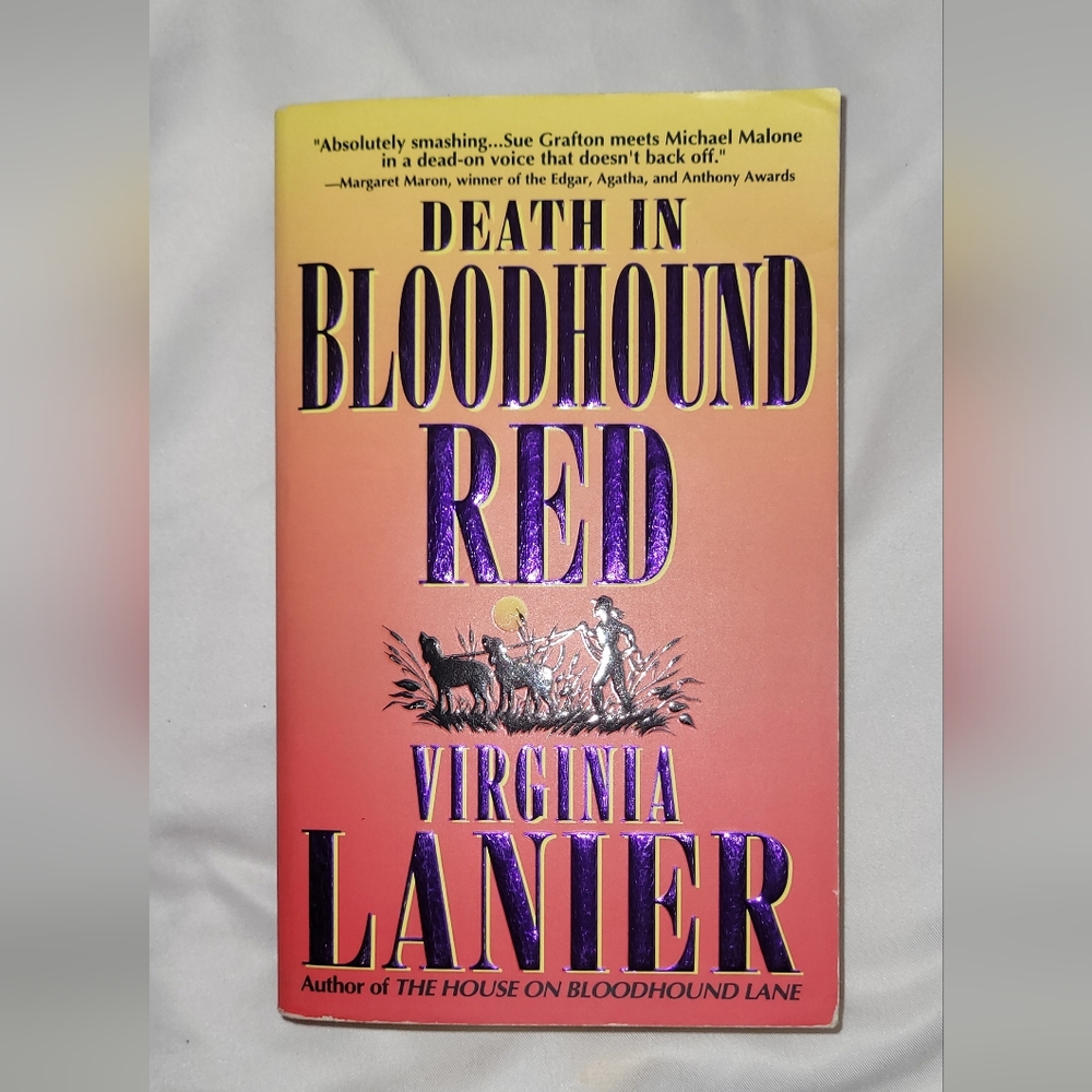 ⭐️💲1️⃣ Death in Bloodhound Red By Virginia Lanier Mystery Crime Thriller Novel